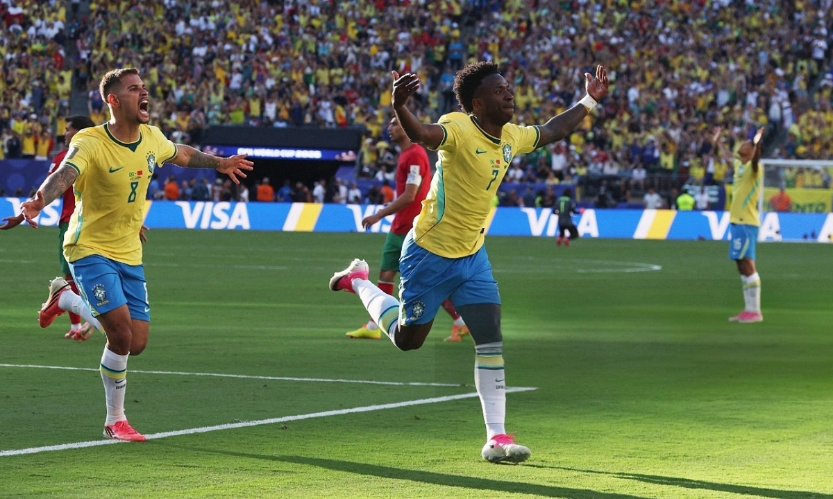 Brazil hòa Morocco ở trận ra quân World Cup: Vinicius Junior ghi siêu phẩm nhưng không đủ thắng - hình ảnh - appok9.vip